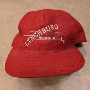 Lynchburg Hornets Red Hat Men's Snap Back Speedway Wool Blend